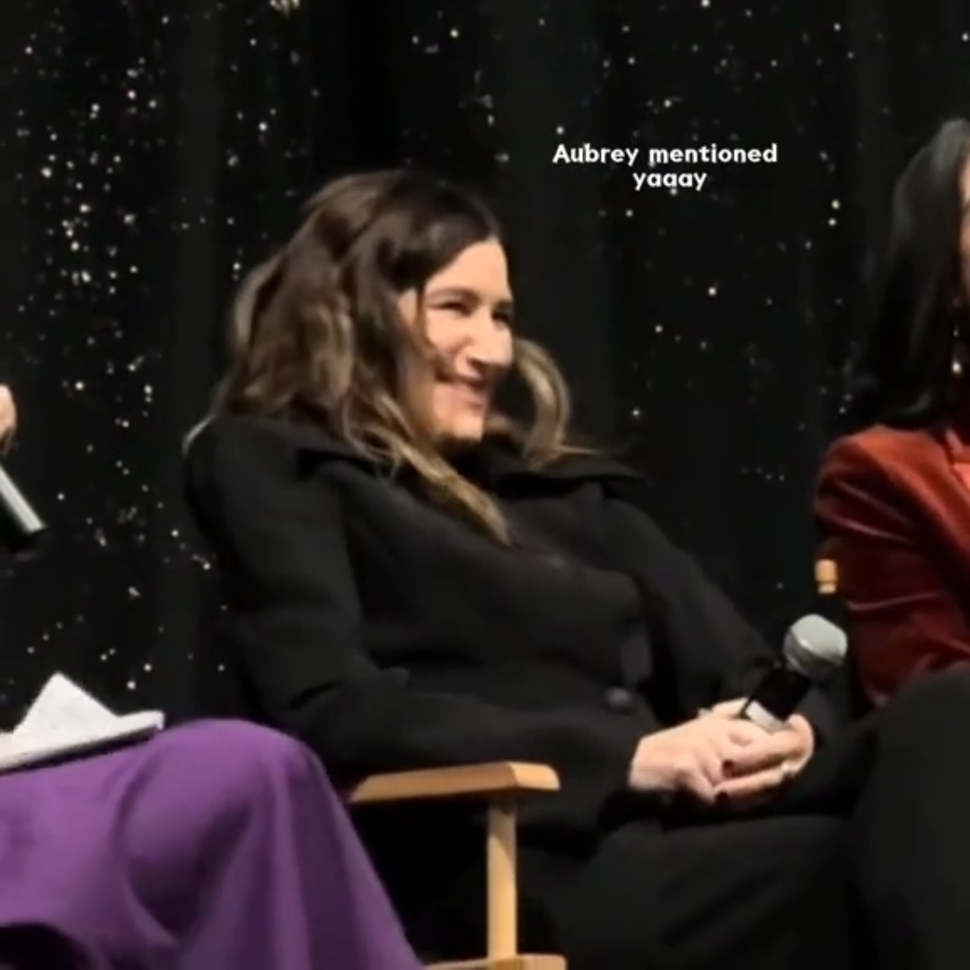 Kathryn's reaction when Aubrey is mentioned, this is my Roman Empire #aubreyplaza #kathrynhahn #agathaallalong #agathario #marvel #mcu #foryoupage #fyp 