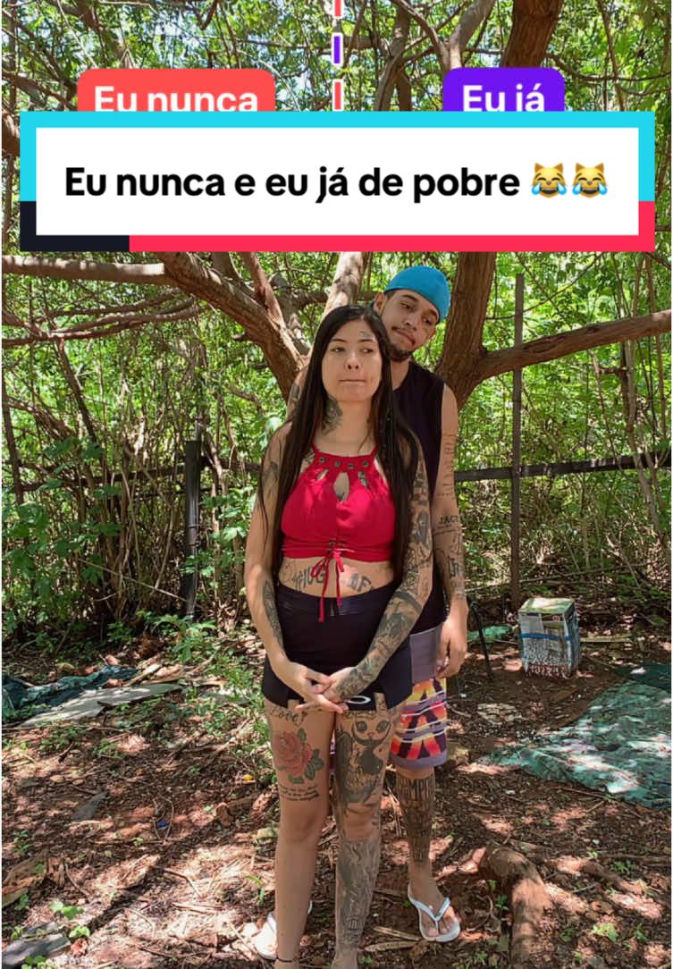 Eu nunca e eu já de pobre 😹😹  #eununcaeuja #humor #casalsagazz #viral #vitinhohsagazz #casal #explore #paratii #viralvideo 