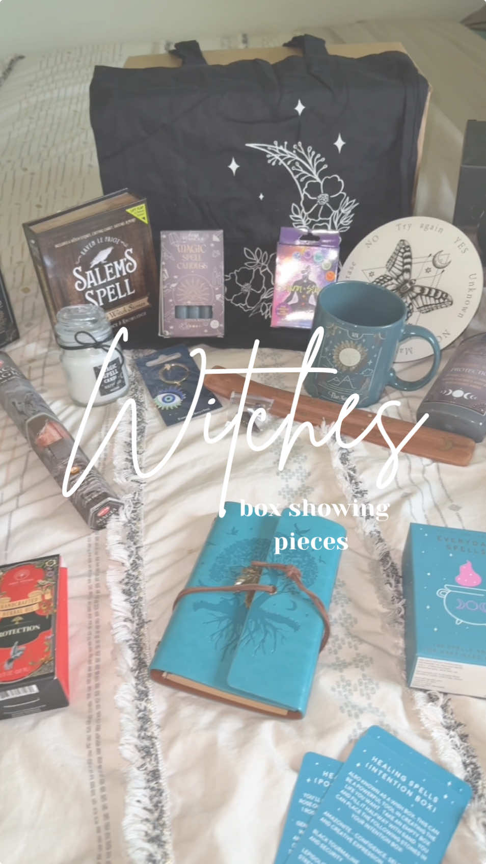 Replying to @gobsmacked3468 Showing some of my favorite pieces 🥰 this thing was jammed packed!! Soo many amazing goodies, i am literally obsessed with everything that it came with & i highly recommend it as a gift!!!  #witchy #witchyvibes #witchythings #witchywoman #witchytips #witchtiktok #witches #witchtip #witchvibes #witchtok #witchesoftiktok #witchtokspells #witchtoktarot #witchtokrising #witchesoftiktok #witchessociety #witchesoftiktokwill #giftidea #witchbox #witchspells #hippie #gypsy #witchesoftiktok🔮🌙 #witchesofig #pendulum #cauldron #spellsisters #spells #mantras 