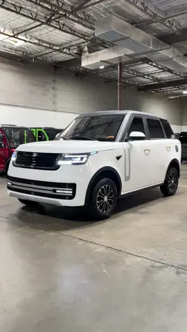 You're not seeing things, it really is a mini Range Rover 👀 #miniev #golftiktok #golfcart