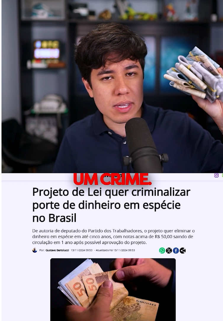 Com a implementação do Drex, o Governo terá ainda mais controle sobre o seu dinheiro. Como parte disso, foi criado um projeto de lei que limita o valor em cédulas que você pode carregar nas ruas. #dinheiro #brasil #dicas