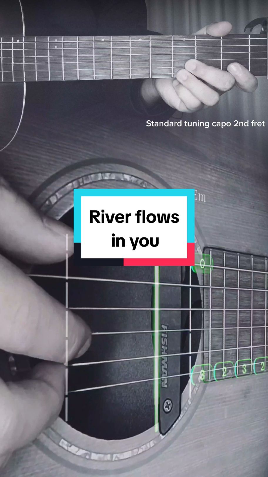 River Flows in You #yiruma #guitartabs #guitartok #gitarre 