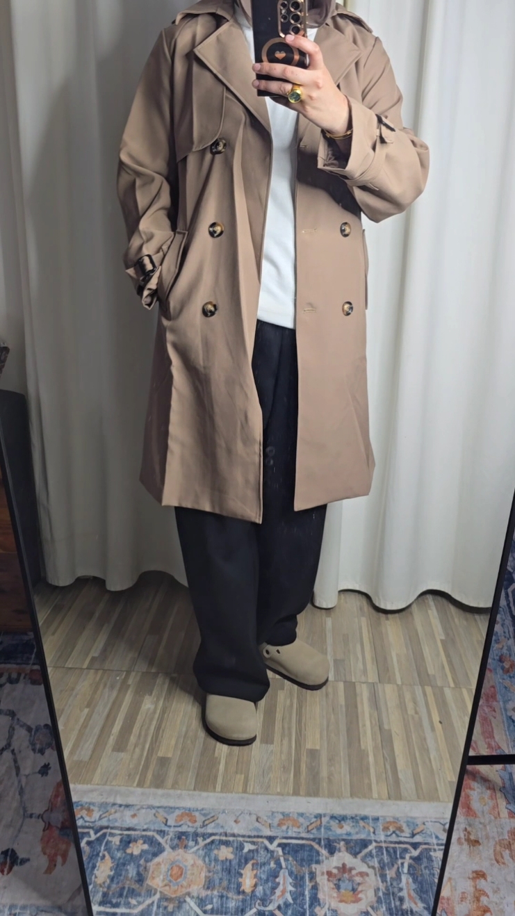 love this trench coat, buy before it runs out #trenchcoat #coat #fashion #blackfriday #thanksgiving #christmasgift #christmas #tiktokshopdeals #tiktokshopblackfriday #sale #foryoupage 