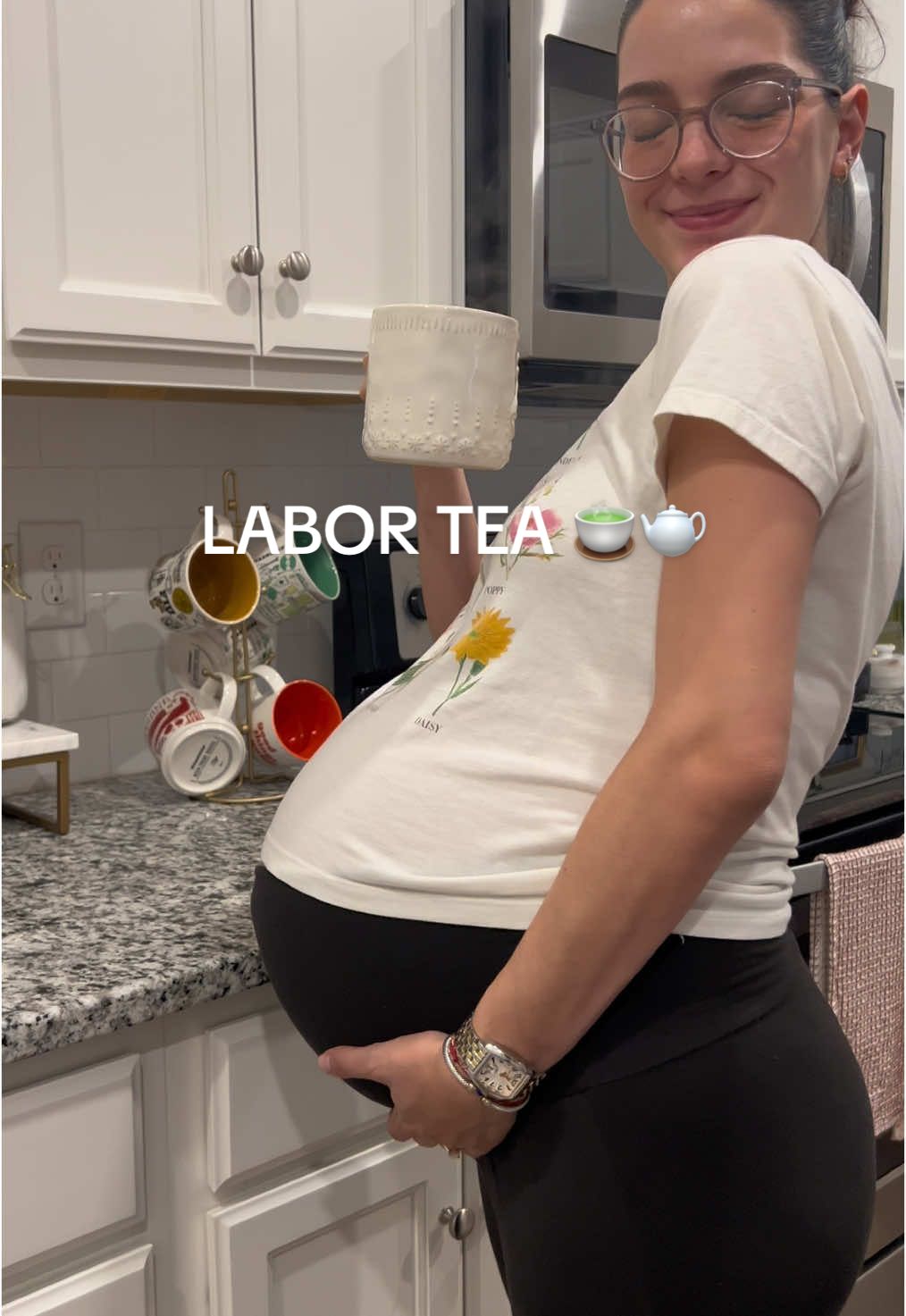 Labor prep has begun! 🤰🏻🍵🫖 #37weekspregnant #fyp #tampamoms #baby #babygirl #girlmom #babytok #redraspberryleaf #labor #laborprep #pinkstorktea #mackenziechilds @MacKenzie-Childs @Pink Stork 