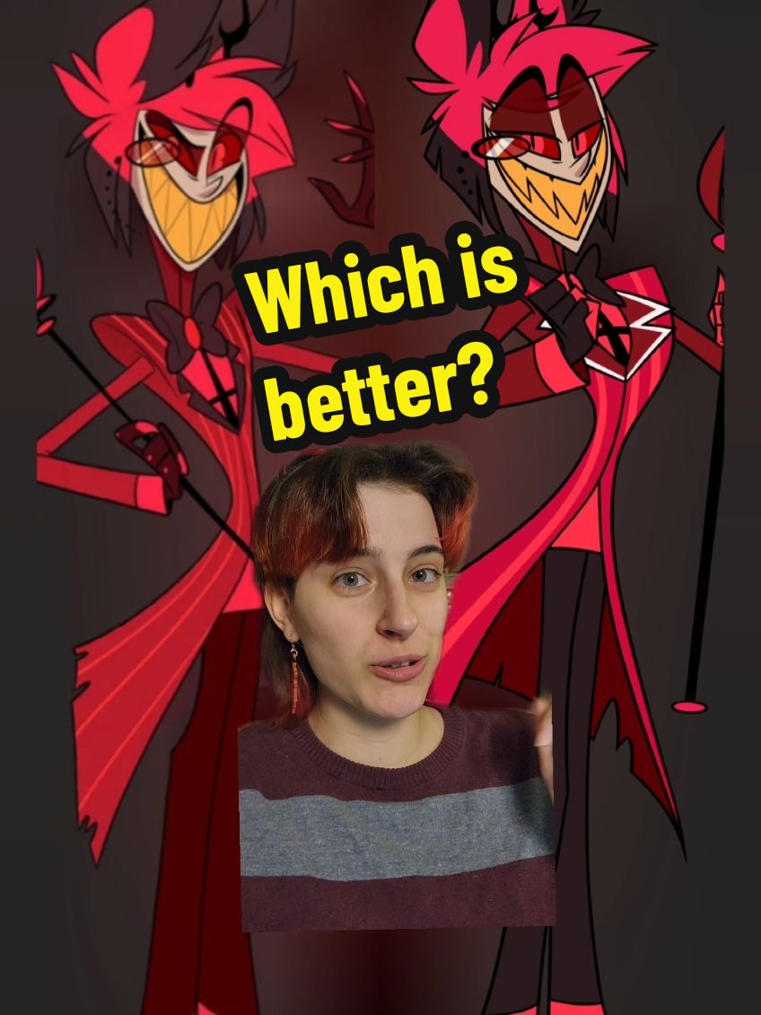 Replying to @ch4rli324 Comparing their looks & personalities 💅🤮 #fandom #hazbinhotelalastor #fyp #hazbinhotel #alastor #hazbinhotelpilot #characterdesign #writing #hottake #greenscreen 