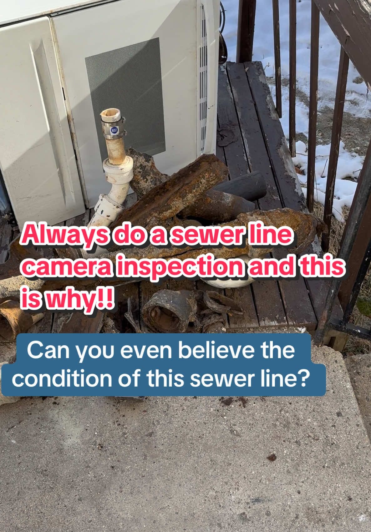 Can you even believe the condition of this sewer line? 😱 Normally, we can’t see the sewer line, but this piece was taken out from under the concrete in the basement. This is exactly why I always recommend a sewer line camera inspection. With the camera, we could see the cracks in this line before it became a huge issue. In this flip house, the contractor was prepared and had budgeted for a full replacement, but the cost is still massive—$13,000 for the exterior alone, not including the basement! 💸 Always, always camera the sewer line when buying a home. #HomeBuyingTips #SewerLineInspection #HouseFlipping #RealEstateAdvice #ProtectYourInvestment #UnexpectedExpenses #alishacollins #realestatebestie #casperwyomingrealestate #casperwyoming