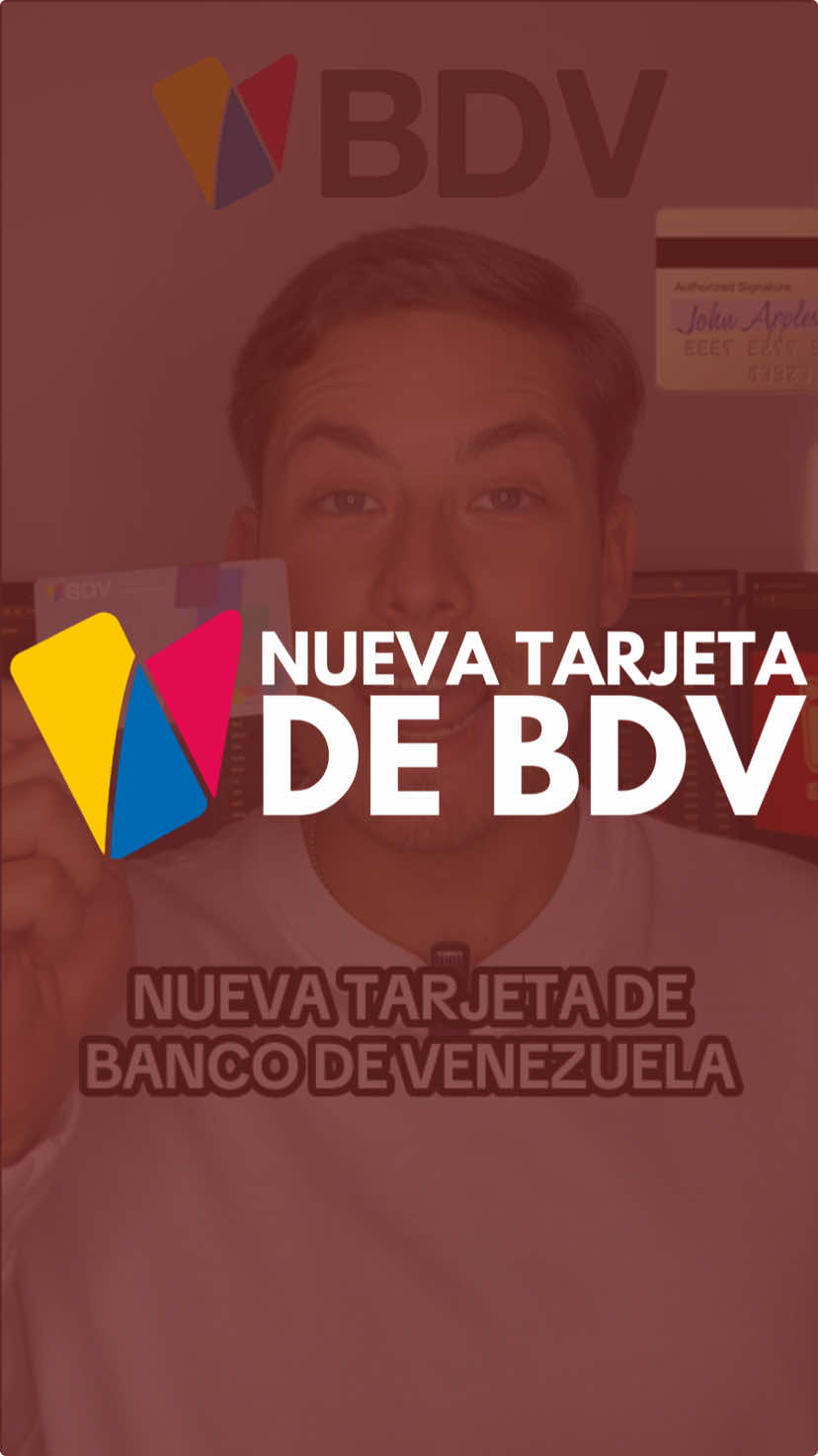 La nueva tarjeta de BDV🏦 #venezuela #banca #finanzas #bancodevenezuela