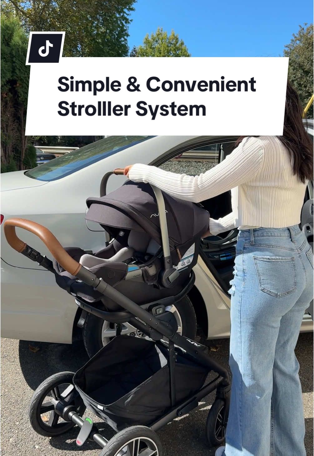 Getting in and out of the car is easy with the Nuna Mixx and Nuna Pipa RX car seat stroller system! SHOPSUGARBABIES.COM #nuna #nunababy #nunamom #nunamixx #nunapipa #nunapiparx #nunainfantcarseat #nunastroller #nunacarseat #nunagear #babygear #babyregistry #babymusthave 