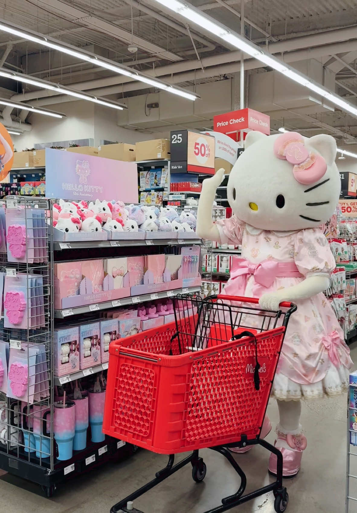 *Adds the entire #HelloKitty 50th Anniversary Collection to cart 🎀💕Shop now at @Michaels Stores! 🎀💕 #michaels #hellokitty50th