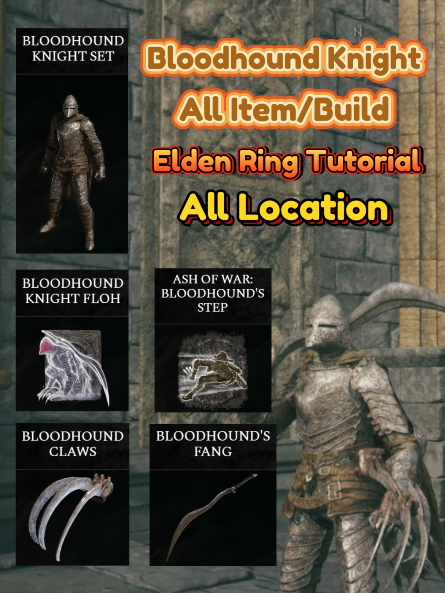 Bloodhound Knight All Item Build Location Elden Ring Tutorial and Guide, Build Bloodhound's Fang Dexterity (Bloodhound's Fang) or Strength (Bloodhound's Claw) + Bloodhound Knight Floh Summon Spirit Ash All Location, Elden Ring Tips & Location #eldenring #eldenringhype #eldenringtips #eldenringtutorial #fyp #eldenringlocation #eldenringedit #eldenringbuild #eldenringguide #eldenringclips