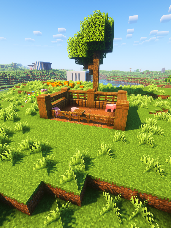 Decoração de lamaçal para os porcos #Minecraft #minecrafttutorial #minecraftbuilding #tiktokgaming #minecraftdecorations #fyp