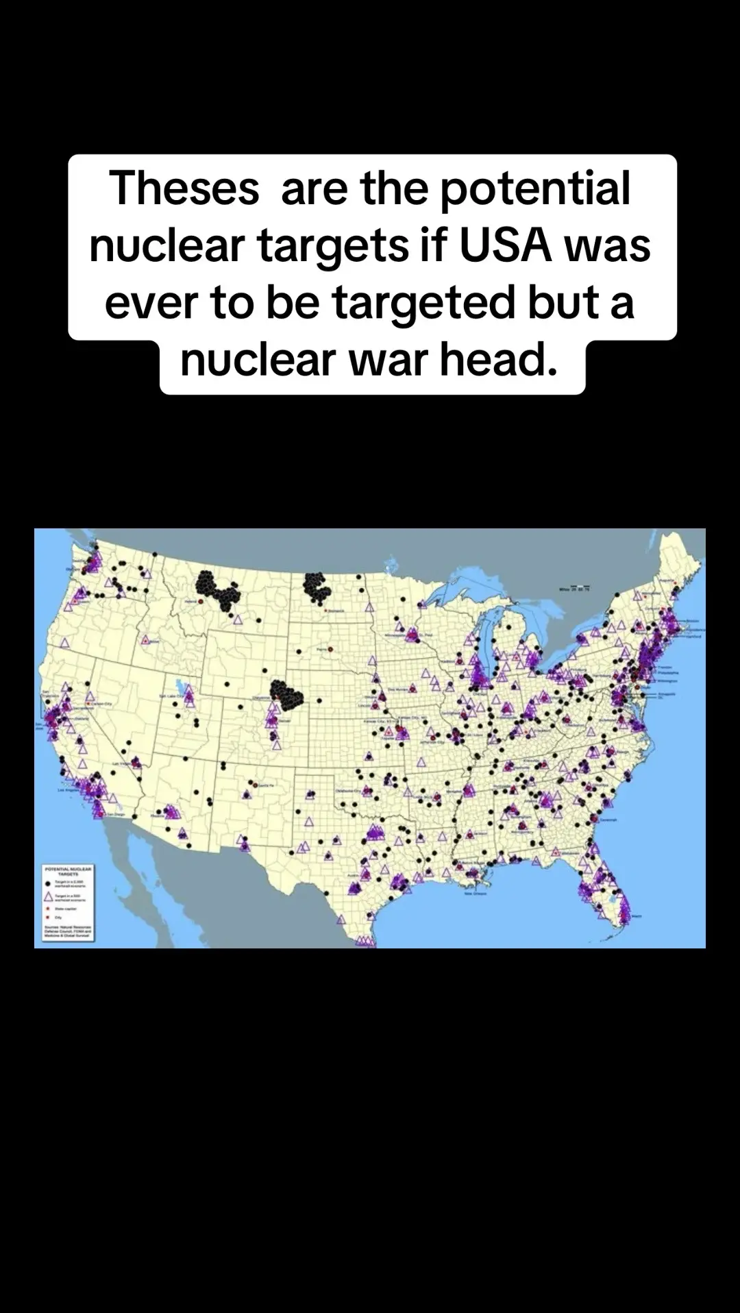 Nuclear targets in american #fyp #nuclear #america #russia