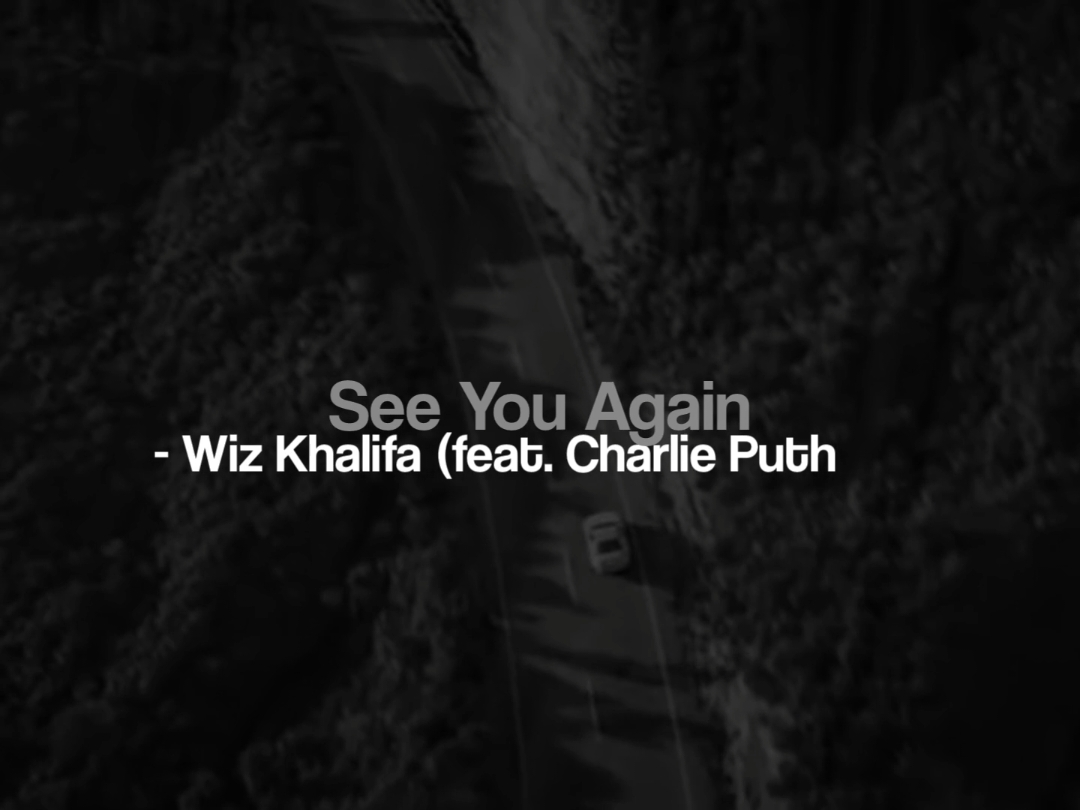 See You Again #wizkhalifa #charlieputh  #lyricssong #fyppage #viraliza #seeyouagain #velozesefuriosos 