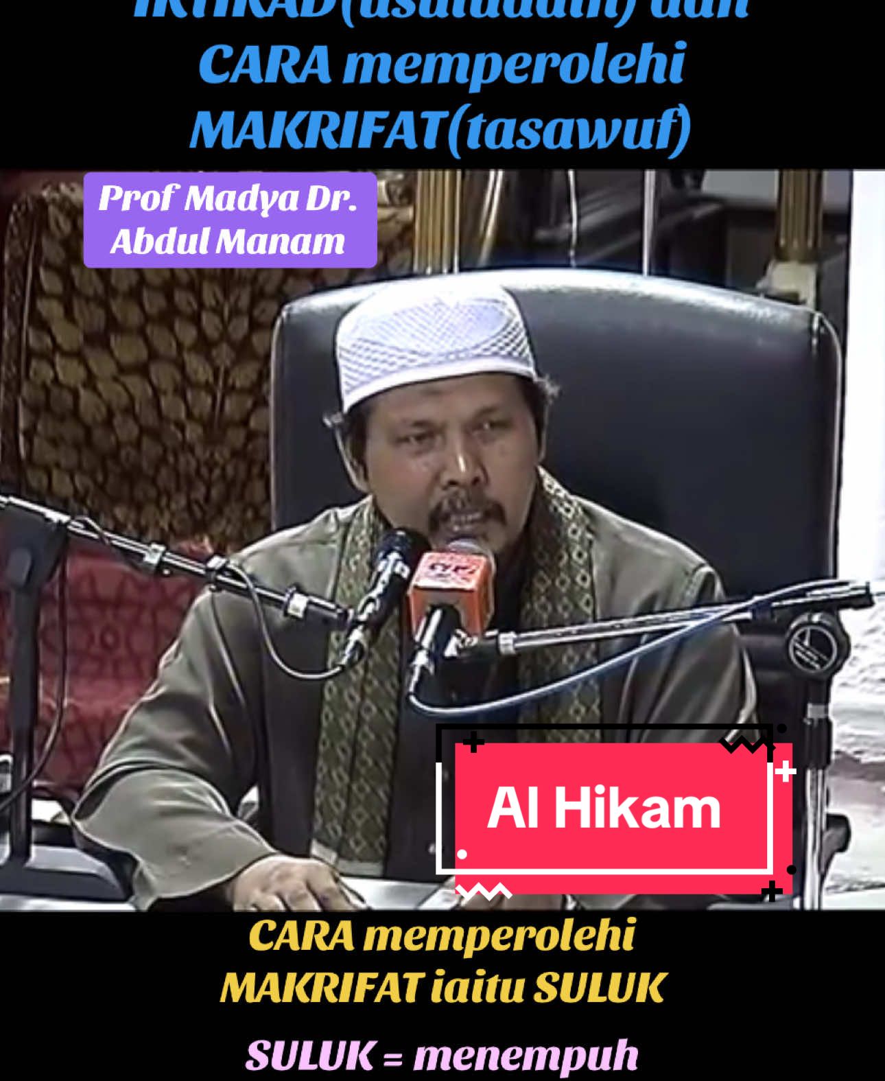 #prof madya dr abdul manam #tasawuf adalah khazanah nubuwah #syarah awam #alhikam tokku pulau manis #ibnu athaillah as sakandari #menuju kebahagian yang kekal abadi #farduAin tasawuf #hati emas #tradisi ulama tasawuf terengganu suatu ketika dahulu #jangan berputus asa dengan rahmat Allah walaubagaimana pun keadaan kamu