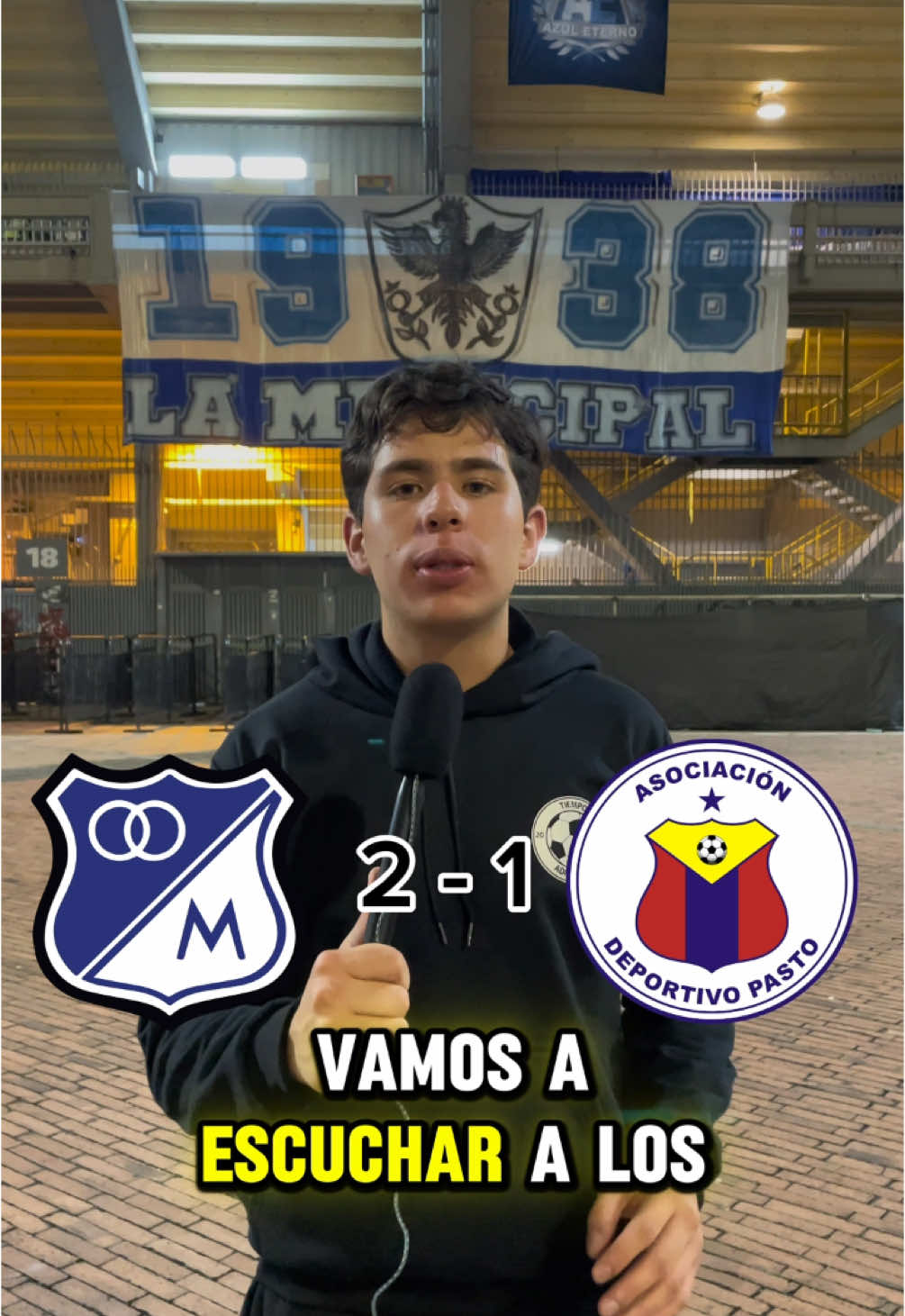 Millonarios 2 - 1 Deportivo Pasto ⚽️🔥‼️ Reacción hinchas 🎤 Liga BetPlay 🏆 Periodistas: Diego Daza @Millonarios FC #futbol #colombia #bogota #millonarios #sml #millonariosfc #ligabetplay #santafe #independientesantafe #pasto #deportivopasto #nacional #atleticonacional #medellin #junior #tolima #oncecaldas #fyp #fy #america #americadecali