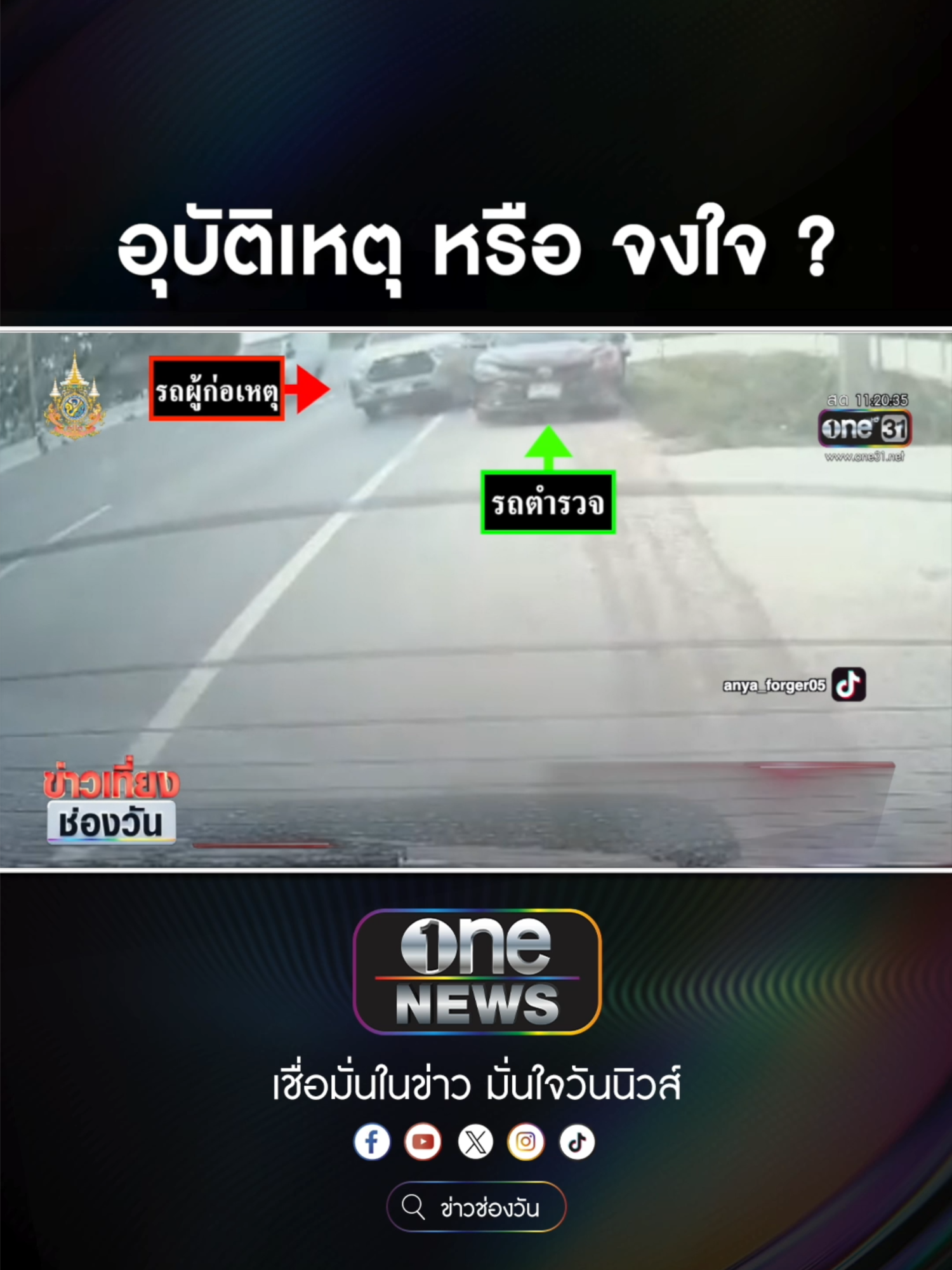 กระบะคอกเบียด ชนรถตำรวจทางหลวง  #ข่าวช่องวัน #ข่าวtiktok #สํานักข่าววันนิวส์ #one31news  HOME FibreLAN Plus เน็ตบ้าน 1Gbps. คุ้ม ครบ จบในหนึ่งเดียว