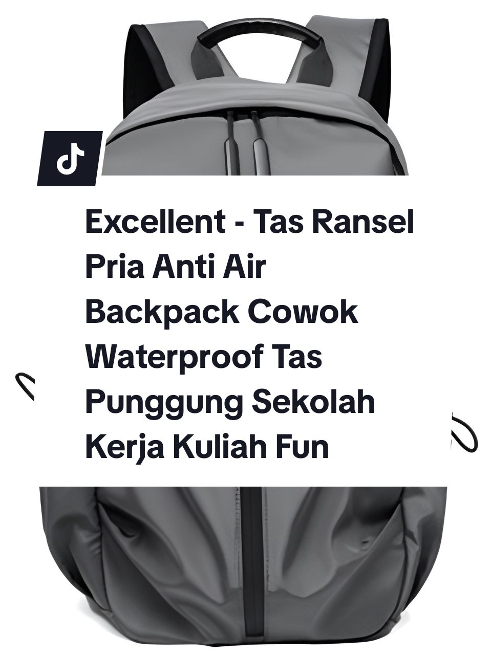 Excellent - Tas Ransel Pria Anti Air Backpack Cowok Waterproof Tas Punggung Sekolah Kerja Kuliah Fungsional Rpl Hitam tascowok hanya Rp57.000! Jangan lewatkan! Ketuk tautan di bawah ini#tas #tasransel #tassekolah 