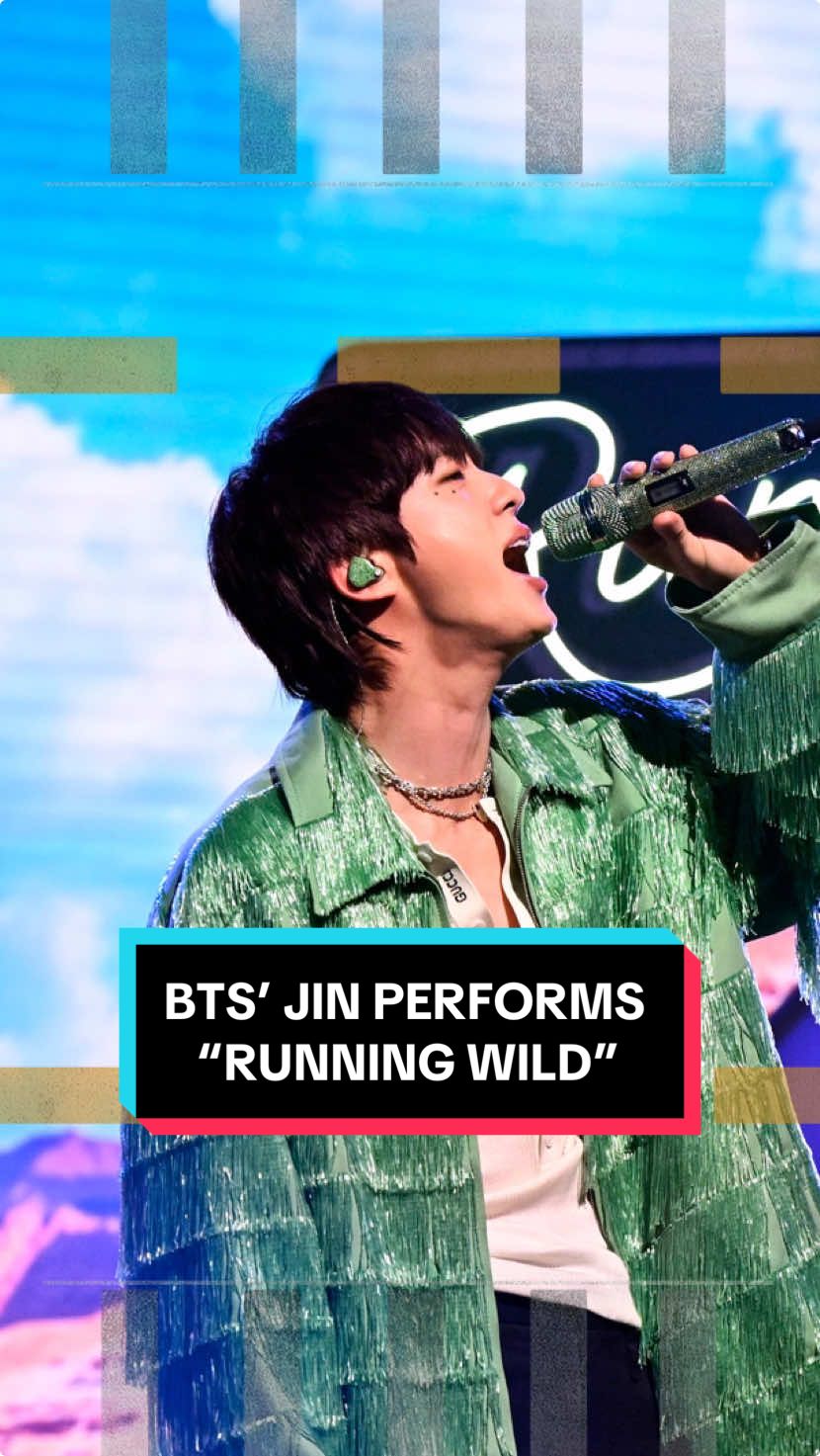 @BTS’ Jin performs “Running Wild”! #FallonTonight #TonightShow #Jin #BTS #ARMY #Jin_RunningWild #JinOnFallon  