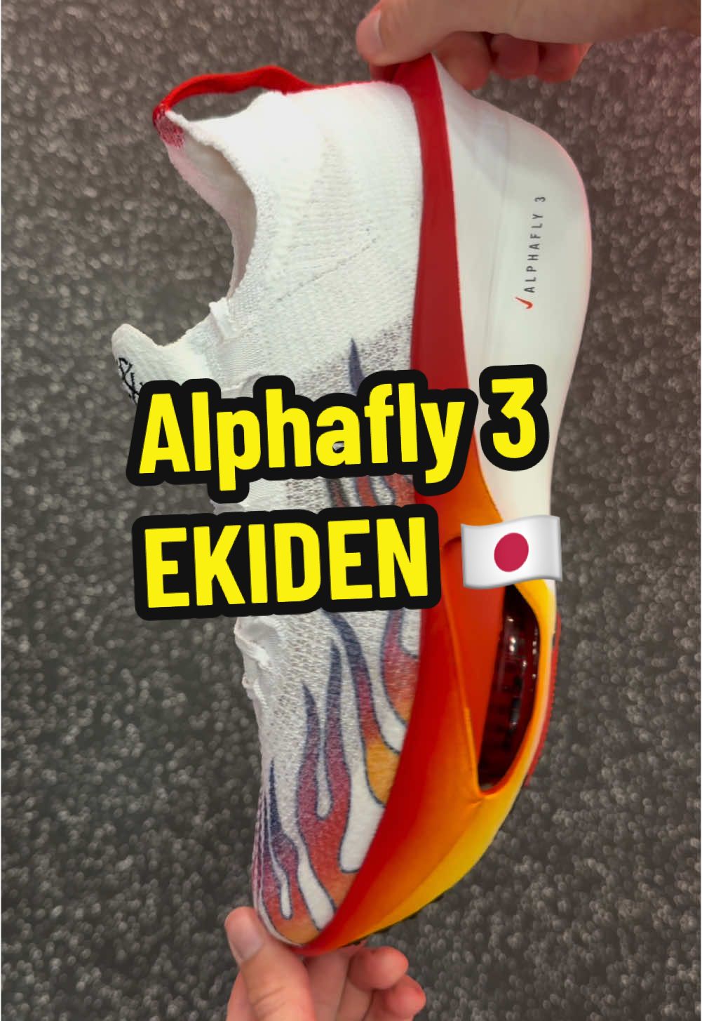 🔥 NIKE ALPHAFLY 3 EKIDEN  @nikerunning brings back the 2000s flames for the 2025 Ekiden colorway. What do you think?  Follow for more content from The Running Event in Austin, TX . . . #metaendurance #nike #squish #squishy 