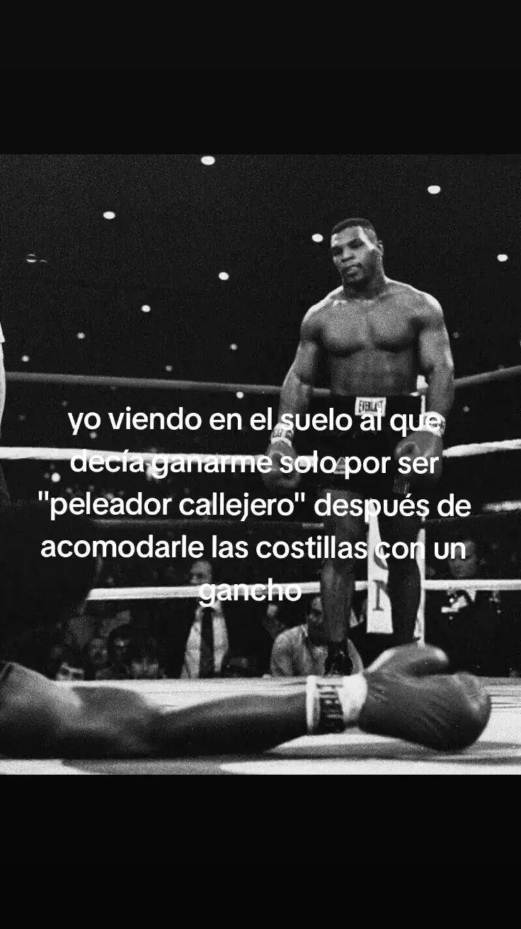 siempre son los que más alucinan y menos aguantan  (no incito a Q peleen si no es necesario) #boxeo #peleadorcallejero #miketyson 