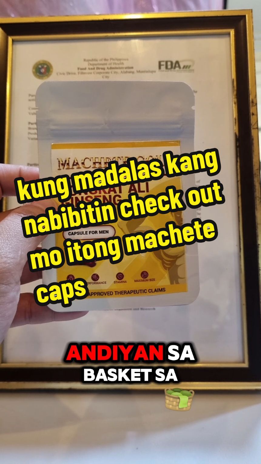 madalas ka bang nabibitin boss? aba check out na ng machete gold caps #ginseng #tongkatali #macaextract #machetegoldcapsule 