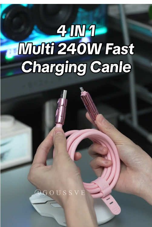 I found a super cheap 4-in-1 Multi USB Charging Cable with USB A,Tpe C,Lightning-MAX 240W Fast Charging,hurry up and grab it!. #4in1 #4in1chargingcable #phonecharger #quickcharger #chargingcable #240W #fastcable  #techobsessed #tiktokmademebuyit #onsalenow️️️🔥🔥🔥🔥 #tiktokshopblackfriday #fyp #goussve 