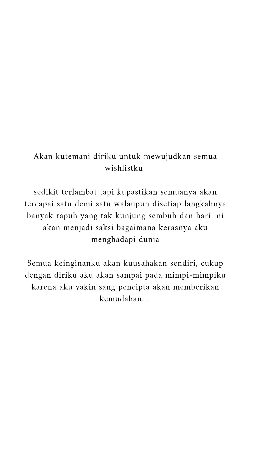 Akan kuusahakan semuanya dengan doa dan usaha karena aku yakin Tuhan akan selalu bersamaku #foryou #dream #proses #dirisendiri #kuat #prosessukses #strongwomen #quotesoftheday