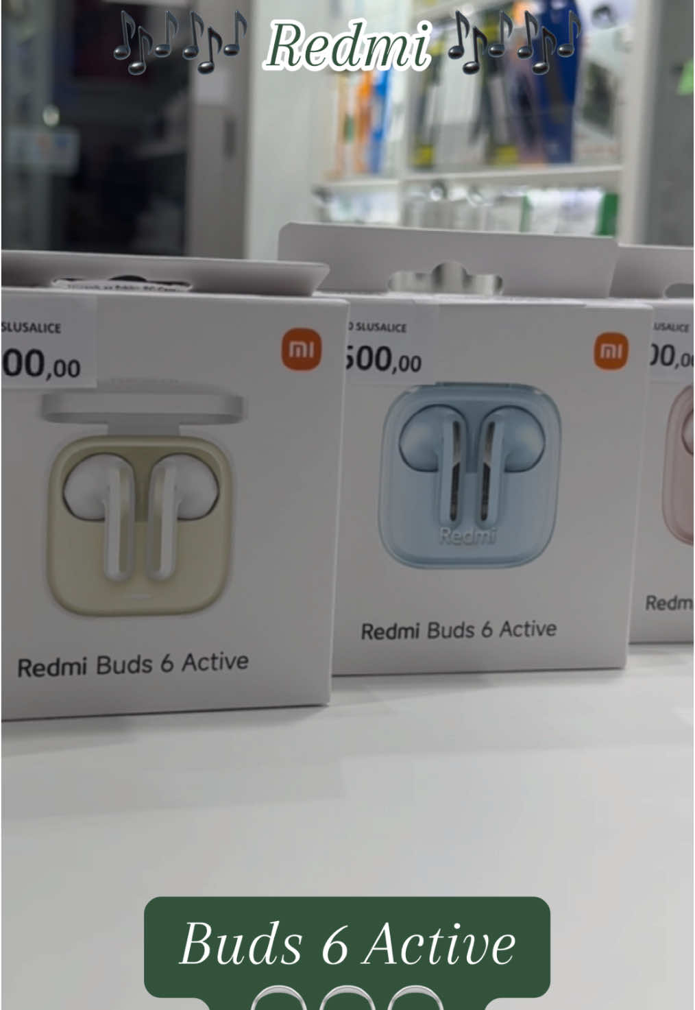 Uzivaj u omiljenoj muzici sa  🔥Redmi Buds 6 Active 🔥 #fyp #viral_video #fypp #foryoupage❤️❤️ #new #viralvideos #bluetooth #redmi #redmibuds #redmibuds6active