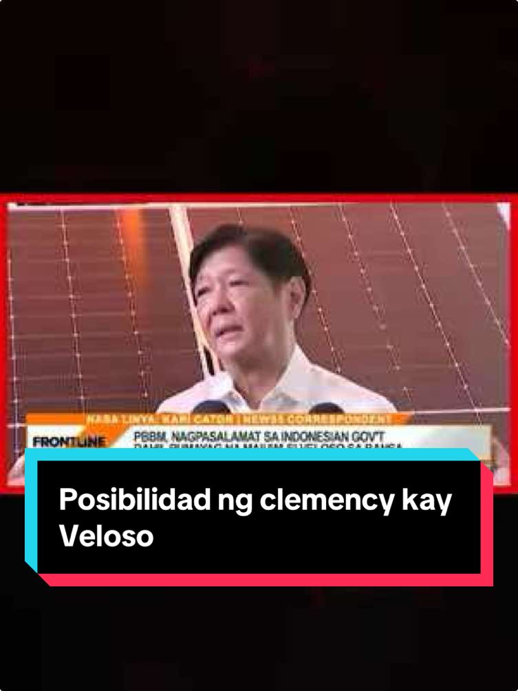 Bukas si Pres. #BongbongMarcos sa posibilidad na bigyan ng clemency ang Pinay #OFW na si #MaryJaneVeloso. Makauuwi na si Veloso sa bansa matapos ang higit isang dekadang pagkakakulong sa Indonesia. #News5 #FrontlineExpress 