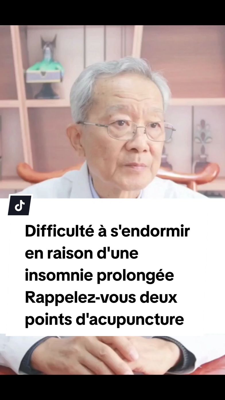 Si vous avez des difficultés à vous endormir à cause d'une insomnie prolongée, n'oubliez pas ces deux points d'acupuncture pour vous aider à dormir jusqu'à l'aube. #santé #conseil #insommnie #acunpunture 