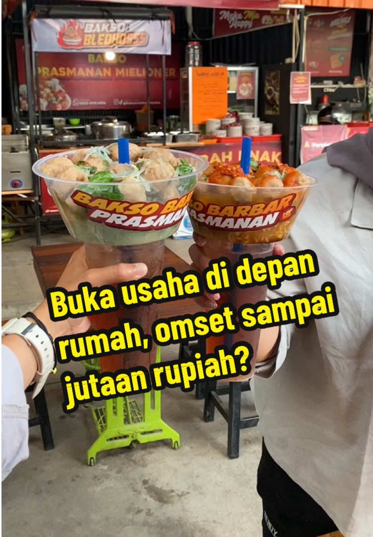 Buka usaha di depan rumah, omset sampai jutaan rupiah? . #baksoprasmanan #baksoviral #peluangusaha #peluangbisnis #idejualan #ideusaha #fnb 