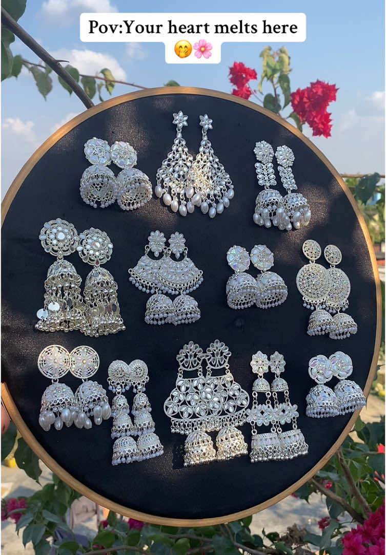 Dm us❤️#sparklingpieces #SmallBusiness #affordableprice #jhumka 