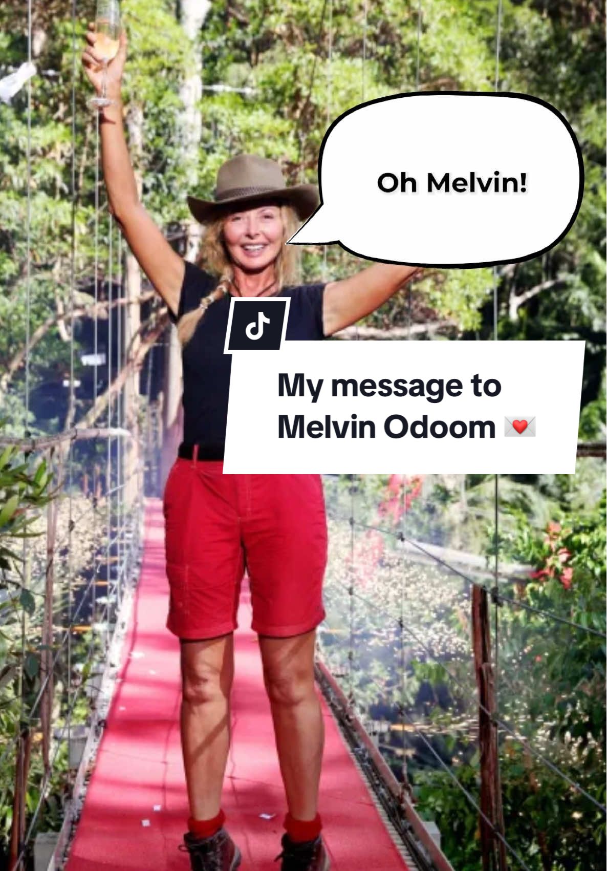 My message to @Melvin O̶d̶o̶o̶m̶ Vorderman 😍❤️😂 #melvinodoom #carolvorderman #imacelebrity 