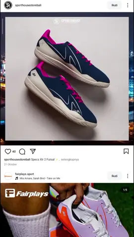 specs XLR 2 nyaa omm💜💋.#specs#unboxings #fyp #futsal #specsxlr 