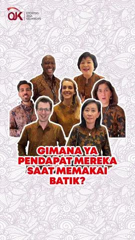 Batik sebagai warisan budaya Indonesia memang sudah mendunia. Terus, apa kata bule-bule mancanegara peserta Konferensi OECD tentang batik Indonesia?. SobatOJK cekidot! #OJK #OECD #FYP #Batik #Bali