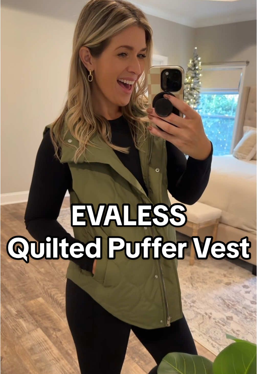 This quilted puffer vest is beautiful! I am in the color light green. 🫶  #evaless #PufferVest #puffervestoutfits #Quilted #Vest #SleevelessJacket #fallfashion #FallOutfits #Winter #WinterOutfits #TikTokShopBlackFriday  #TikTokShopHolidayHaul  #CozyCountdown   #TikTokShopCyberMonday  #TTSStarCreator #starcreatorcompetition #creatorsearchinsights 