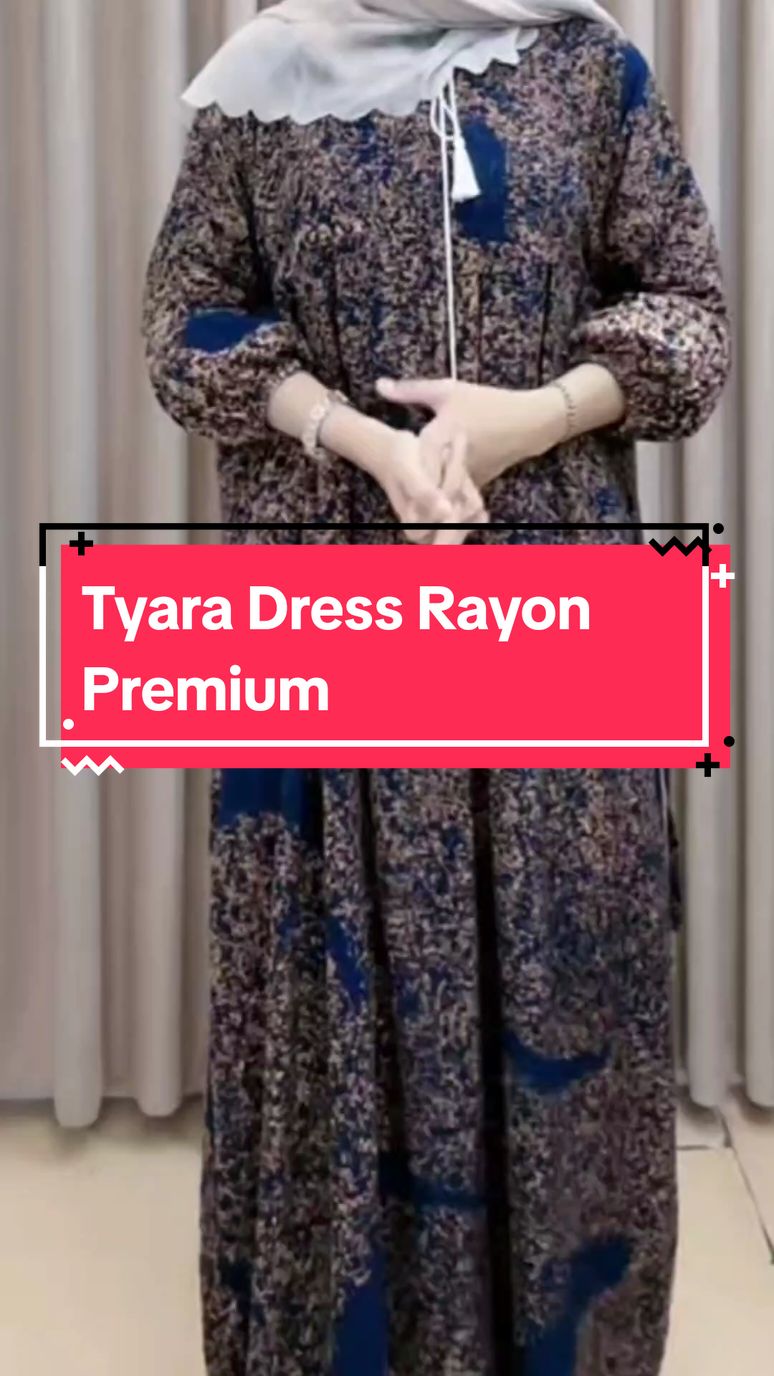 Tyara Dress Rayon Premium Busui #tyaradress #dresscantik 