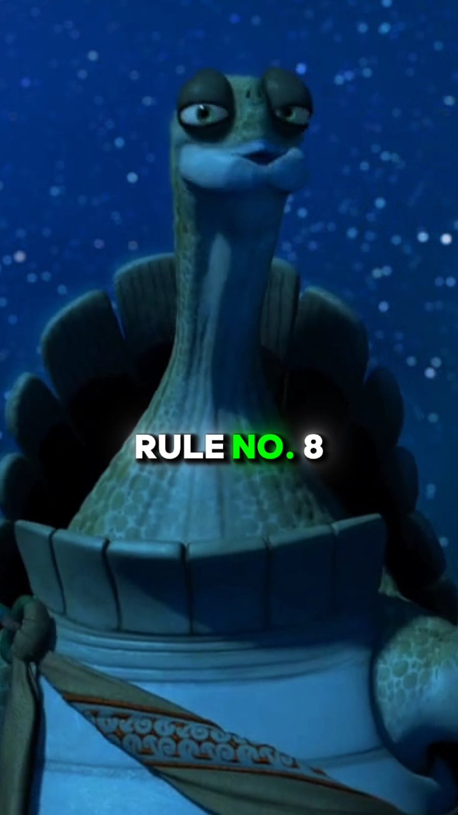 Oogway rule no 8 #oogwayrules #oogway #oogwaymindset #mindset #oogwaythought #motivation 