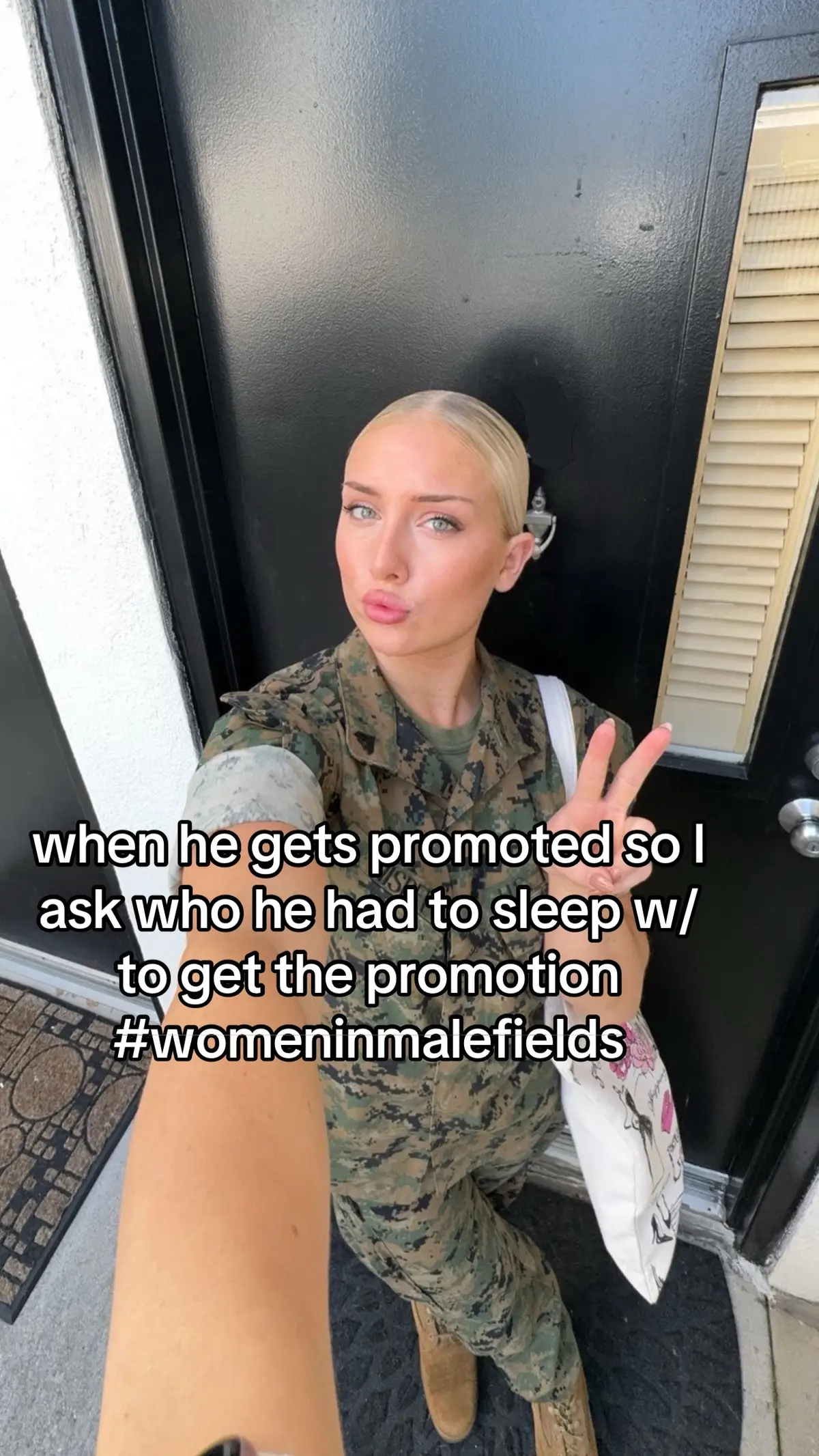 this trend is criminal 😭💀 #satire #military #miltok #pov #girls #womeninmalefields #girl #explore #viral #trending #fyp #fyp> #usmc #army #navy #airforce #coastguard