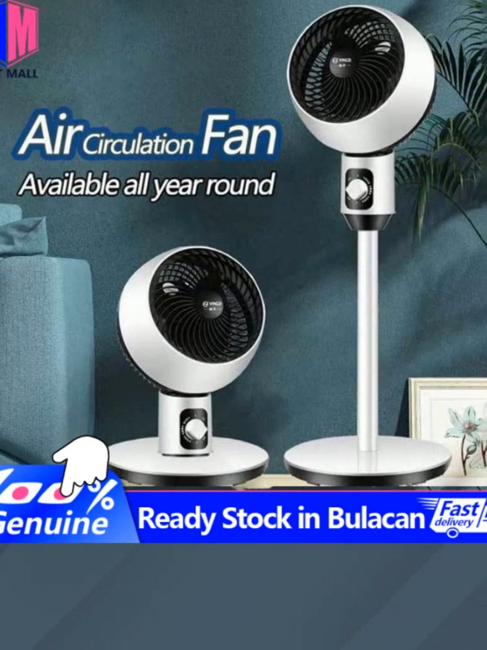 New 2 in 1 Stand #ElectricFan Fan Air Circulation Fan 3 Speeds Strong Wind Adjustable Floor Fan Household Only ₱549.00!