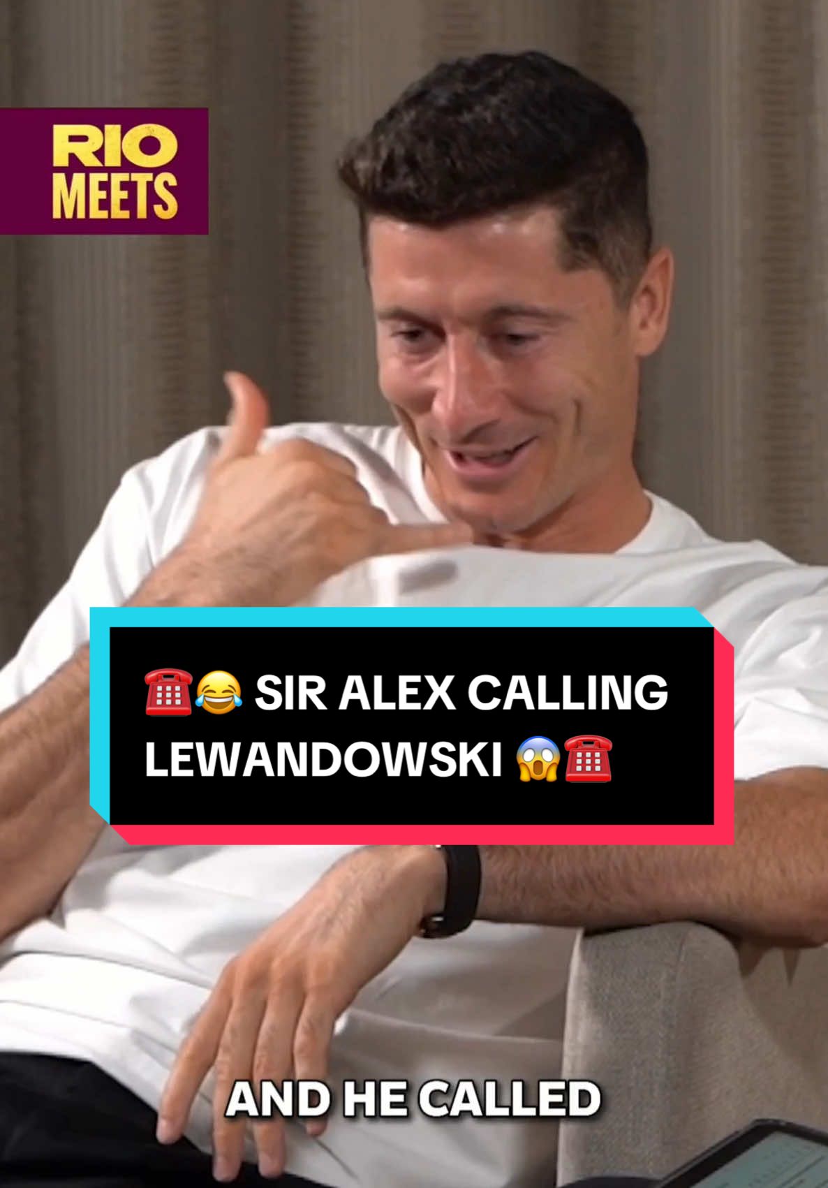 When The Boss (Sir Alex) called Robert Lewandowski 😂☎️ The inpression is absolutely hilarious!!!  #manchesterunited #lewandowski #football #transfer #barcelona #qatarairways #impressions 