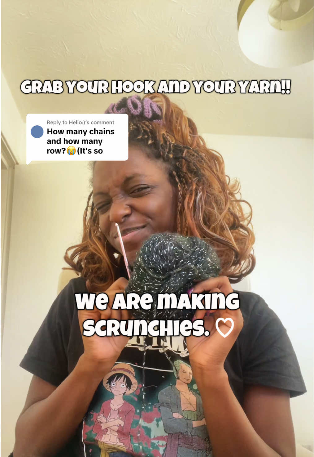 Replying to @Hello:)  Heres a quick scrunchie tutorial for you! 😛  #crochet #crochetersoftiktok #crochettiktok #crochettutorial #crochetaddiction 