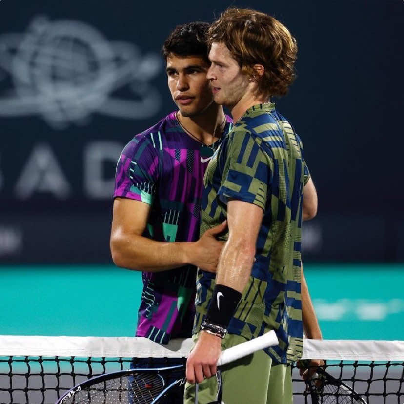 which one to choose? 🤔 #carlosalcaraz #andreyrublev #tennis #tennisplayer #tennistiktok #tennistv #atp #friendship #handsome #edit #viral #alcaraz #rublev #fyp 