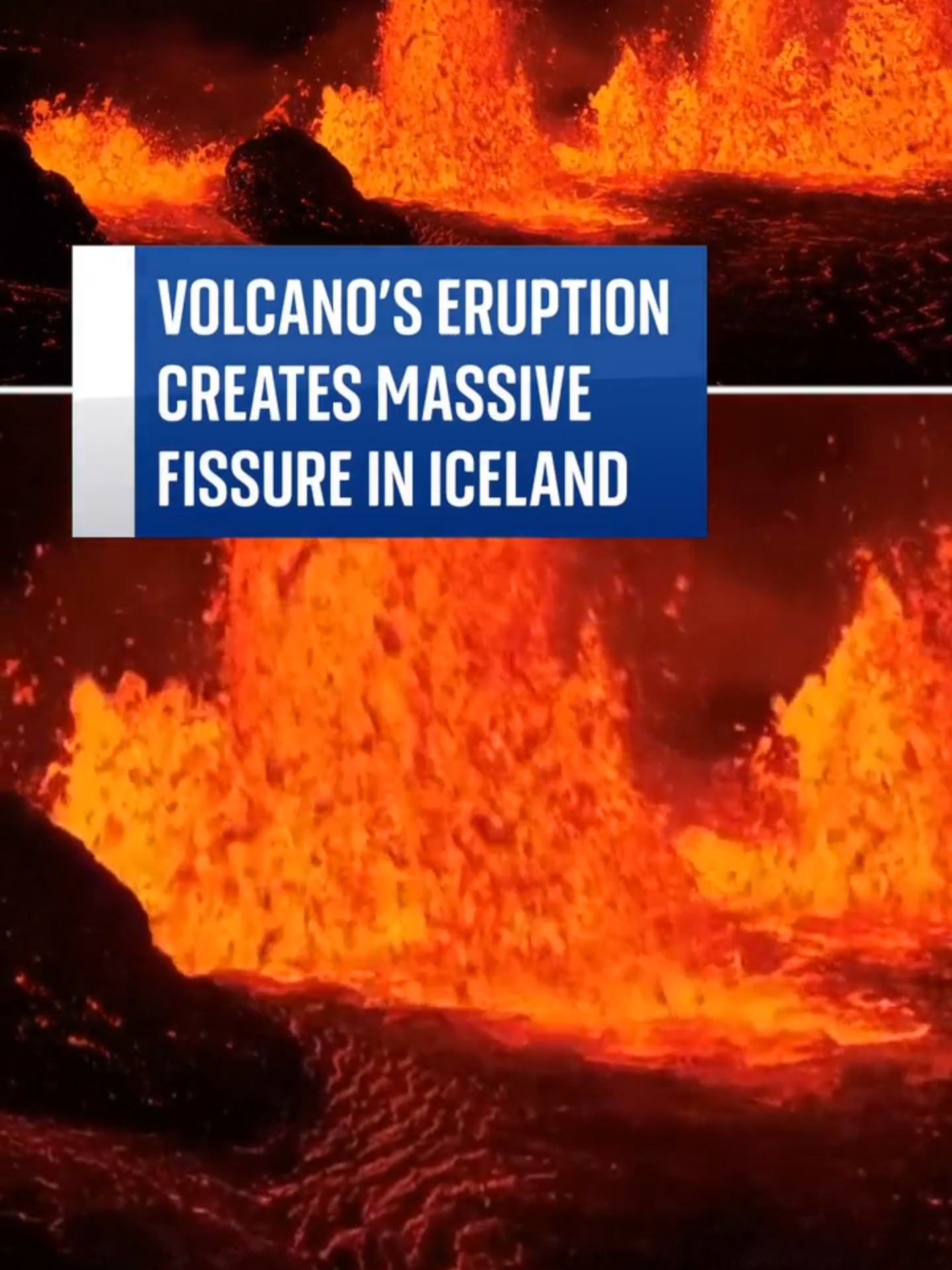 A volcano erupted for the seventh time in a year with lava spewing from a fissure on the Reykjanes Peninsula. #volcano #Reykjanes #iceland