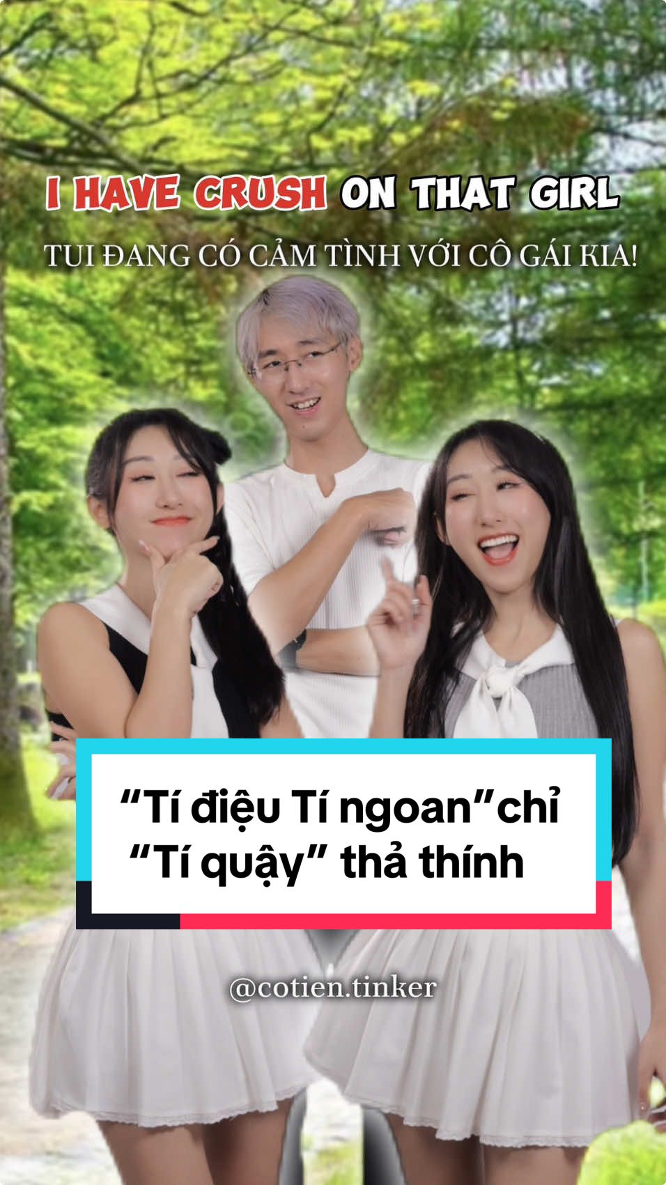 Khi “Tí điệu Tí ngoan” chỉ “Tí quậy” vài câu thả thính 😎 Pick-up lines  @Cô Tiên Daily  @Tinker Academy @Anh Nghĩa tên Lộc  #learnenglish #hoctienganh #tienganhgiaotiep #LearnOnTikTok #hoccungtiktok #kynanggiaotiep #publicspeaking #tinkeracademy #ngudieu #intonation #phatam #pronunciation #fluency #tutingiaotiep #edutok #huynhvuthuytien #tienee #cotientinker #cotiendaily #edutainment #edutainer #cotientienganh #tidieutingoan #pickuplines #thathinh #crush 