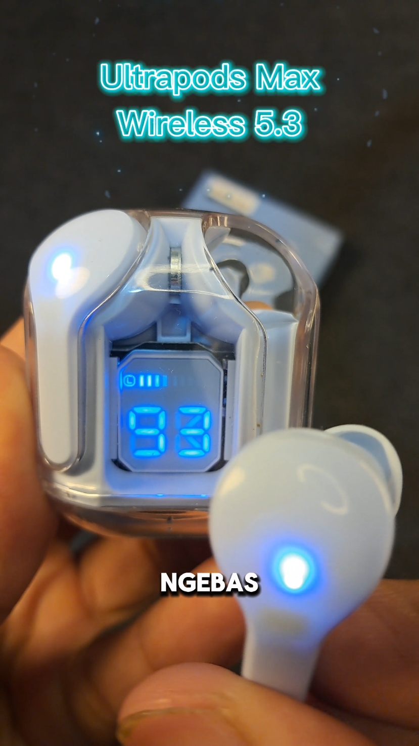 Ultrapods TWS Bluetooth 5.3 Suara Bass Keren Banget #tws #ultrapodsmax #twsmurah #twsbluetooth #twsultrapods #headsetbluetooth #cuantanpabatas #gebyarbelanjanovember 