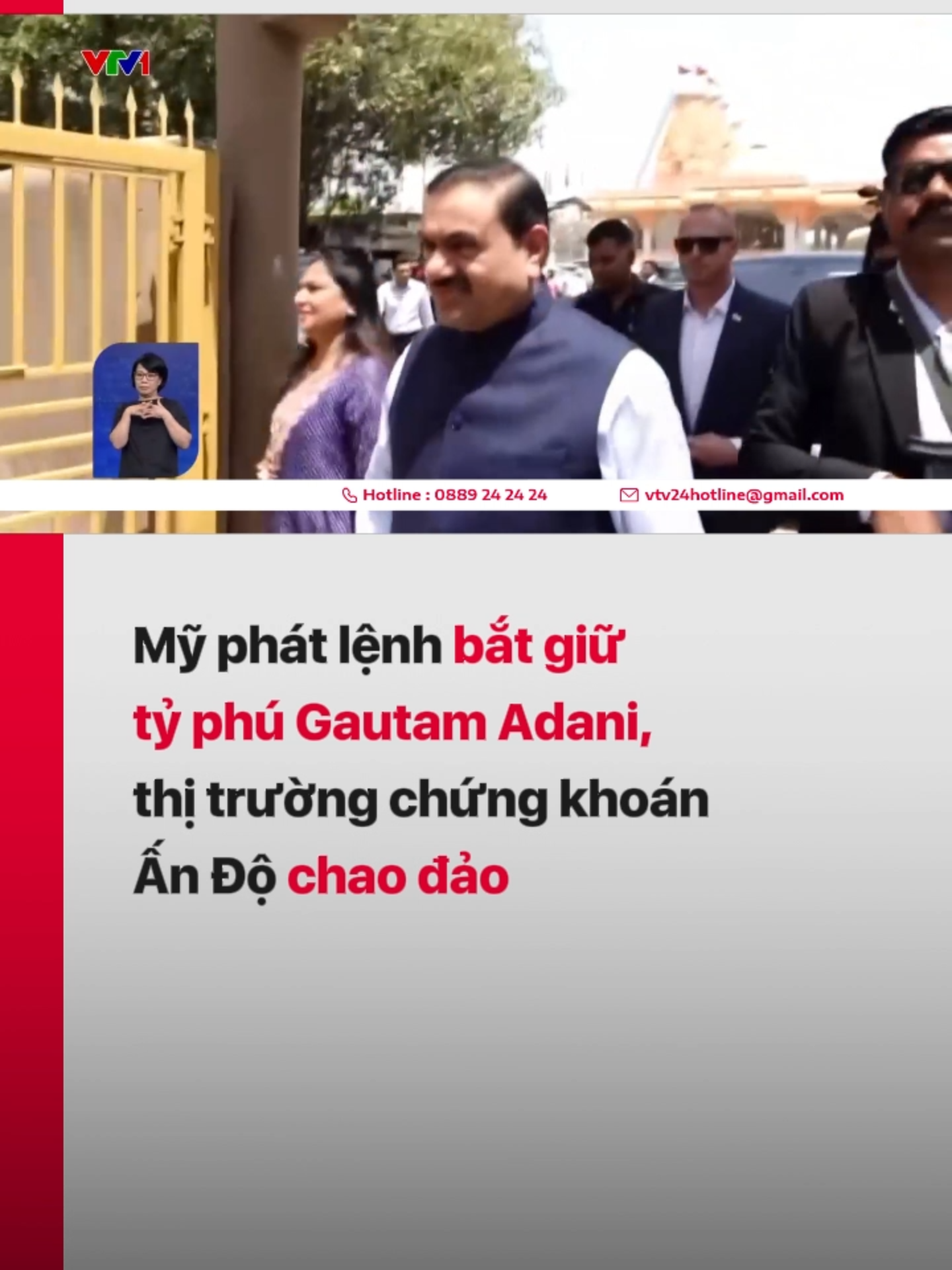 Tỷ phú Gautam Adani, chủ tịch Tập đoàn Adani (Ấn Độ) và là một trong những người giàu nhất thế giới, đã bị cáo buộc tại New York. #tiktoknews #vtvdigital #vtv24