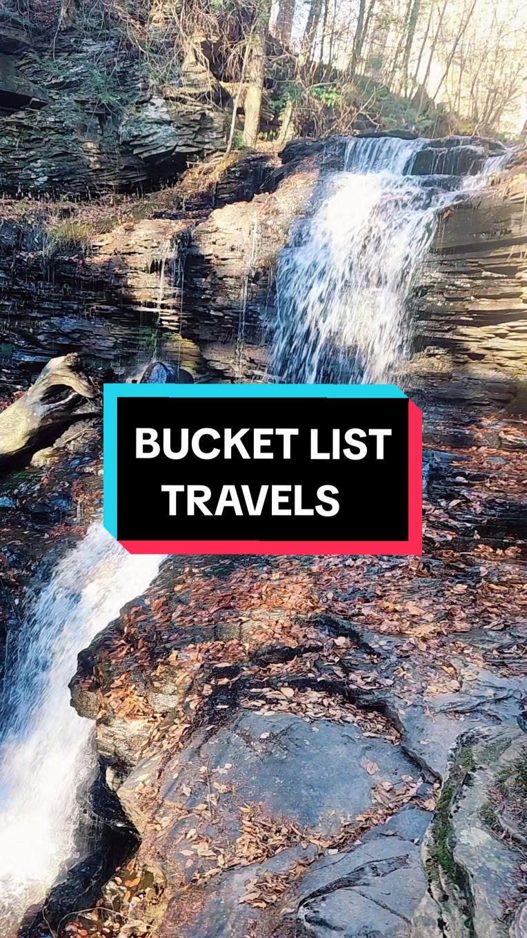 Bucket List Travel Destination Ricketts Glen, PA #waterfalls #fyp #fup #grounded #travelbucketlist #bucketlist #hiketok #outdoorlife 