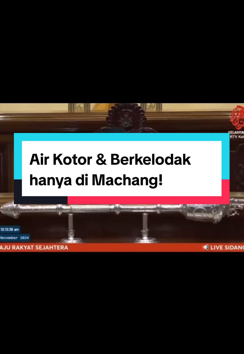 Air Kotor dan Berkelodak... Exco 'Air' hanya terima aduan dari Machang. #inilahmasanya 