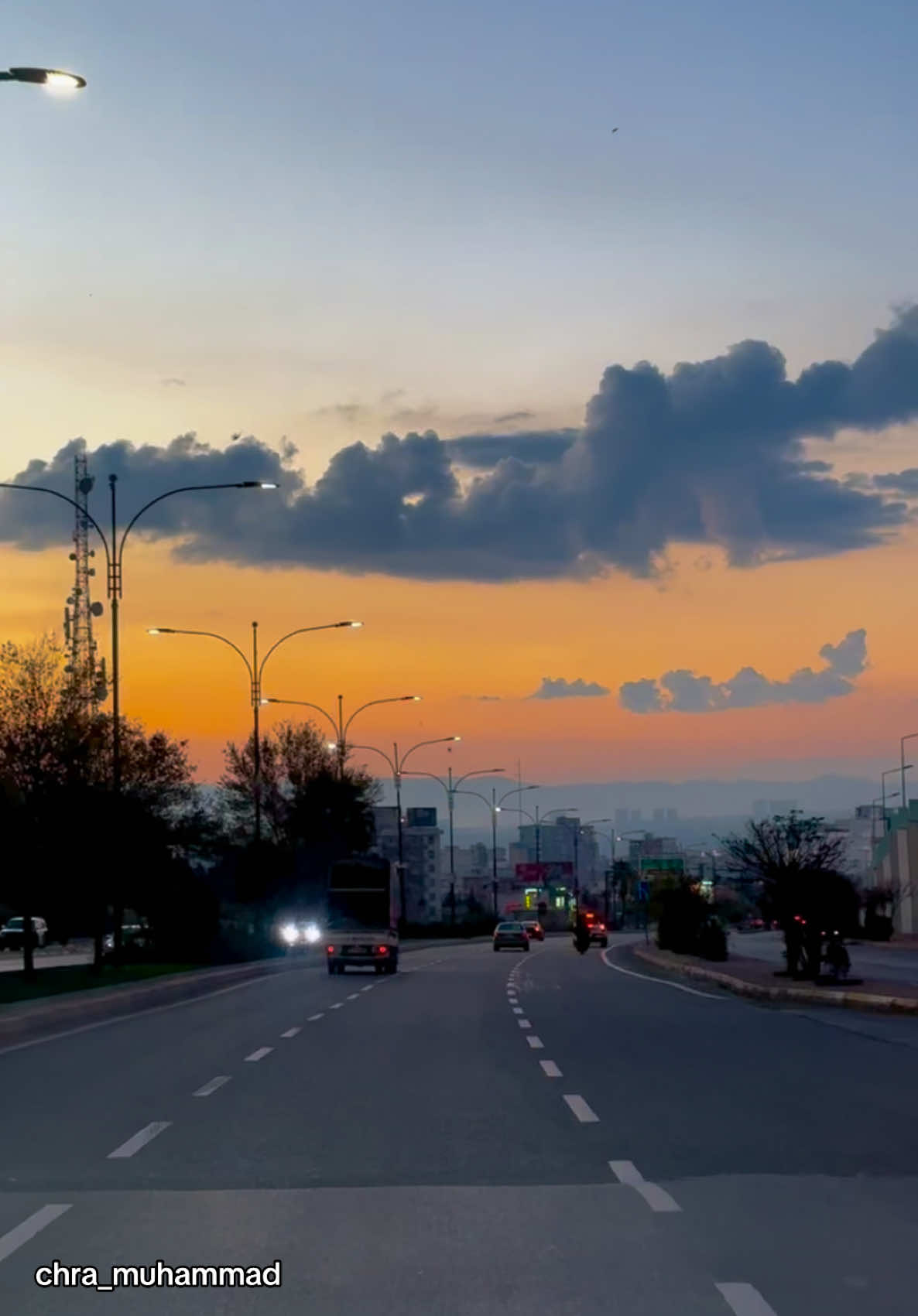 🌇🌅🌆 #kurd #sunset #kurdistan #sulaymaniyah #slemani #aesthetic #views #clouds #city #birds 